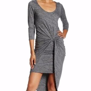 VANITY ROOM JERSEY ASYMMETRICAL DRESS